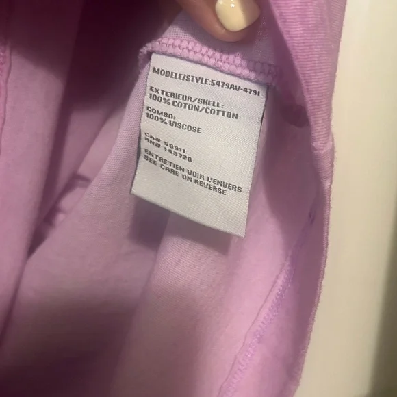 NWT Tribal Jeans Purple Ruffle Sleeve Blouse 1x - Picture 3 of 5